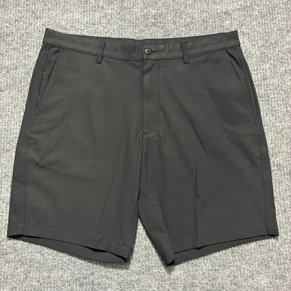 FootJoy Mens Golf Shorts W36 Black Stretch Performance Chino Outdoor Mid Rise